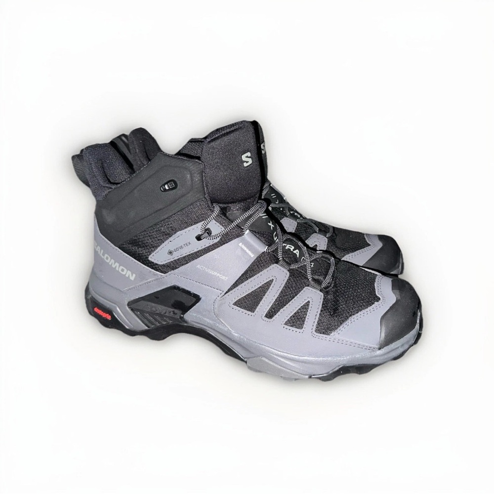 Salomon Black and Gray Hiking Boots